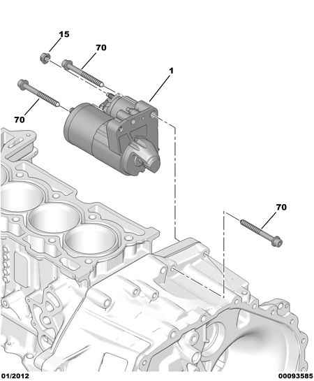 DS (CAPSA) V7 645 590 80 - Motorino d'avviamento autozon.pro