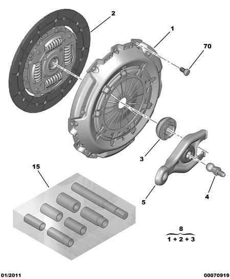 CITROËN 2052-71 - Kit frizione autozon.pro