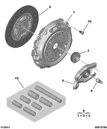 CITROËN 2052 84 - Kit frizione autozon.pro