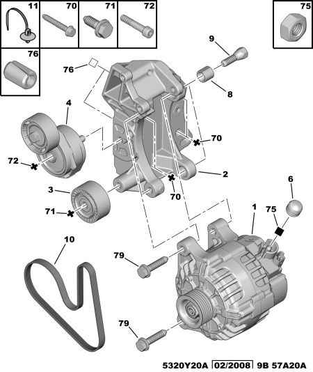 PEUGEOT (DF-PSA) 5705 KX - Alternatore autozon.pro