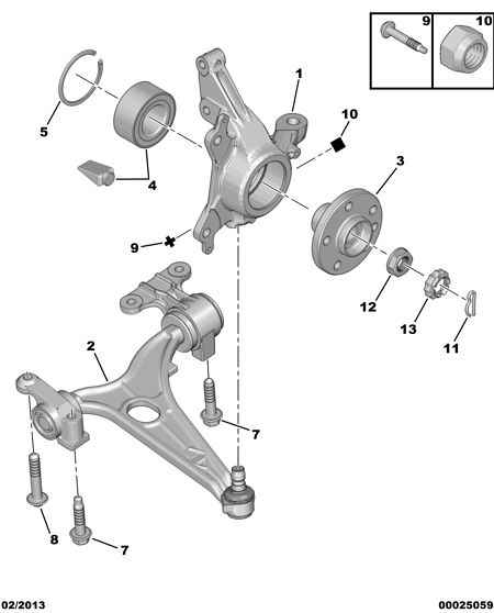 PEUGEOT 3520.P6 - Braccio oscillante, Sospensione ruota autozon.pro