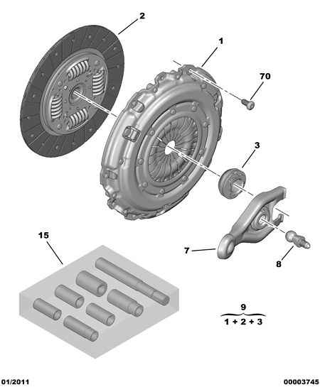 CITROËN 2052.K1 - Kit frizione autozon.pro