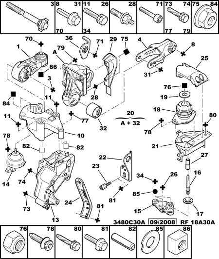 PEUGEOT 1846 91 - ENGINE MOUNTING BRACKET; RIGHT autozon.pro