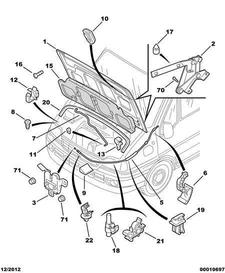 CITROËN/PEUGEOT 7901 K0 - Insonorizzazione vano motore autozon.pro