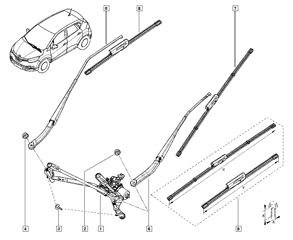 RENAULT 288954276R - Spazzola tergi autozon.pro