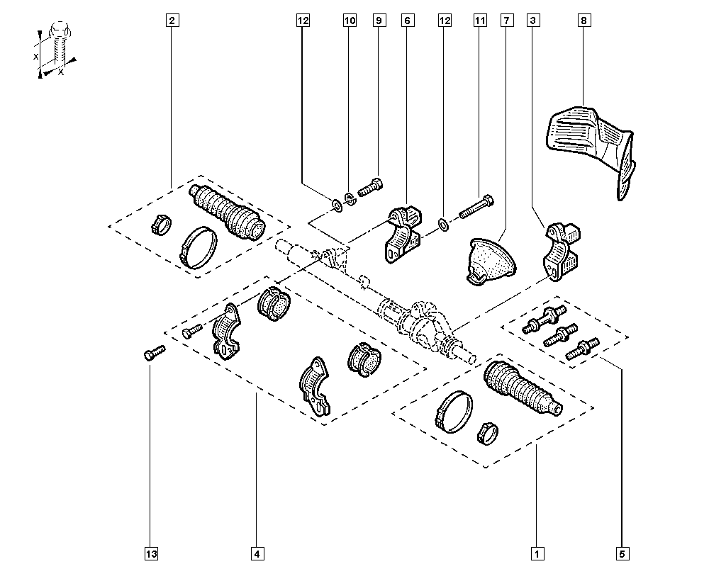 RENAULT 7701469486 - Kit soffietto, Sterzo autozon.pro