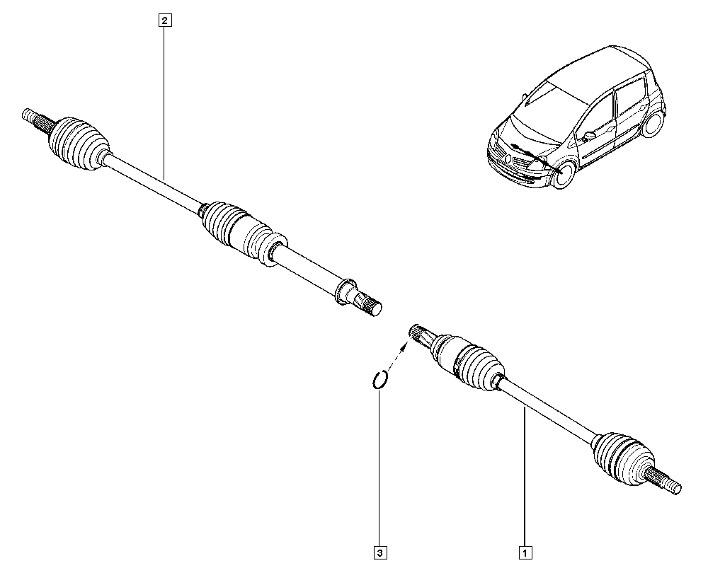 RENAULT 8200341698 - Kit giunti, Semiasse autozon.pro