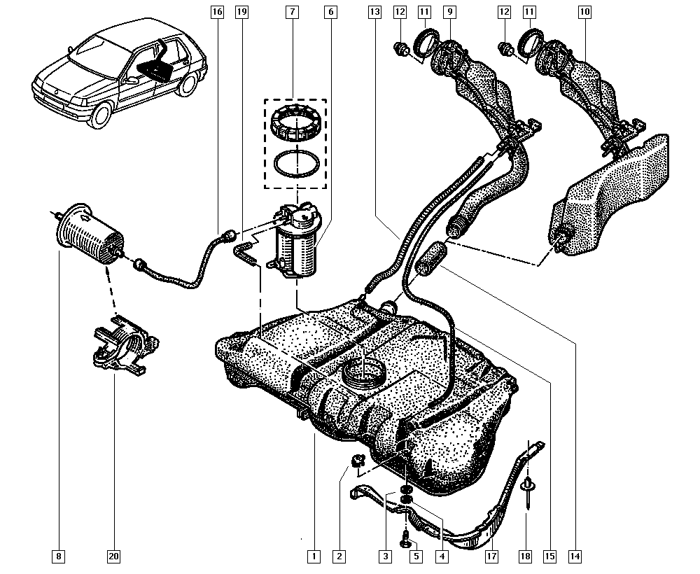 Infiniti 77008-45961 - Filtro carburante autozon.pro