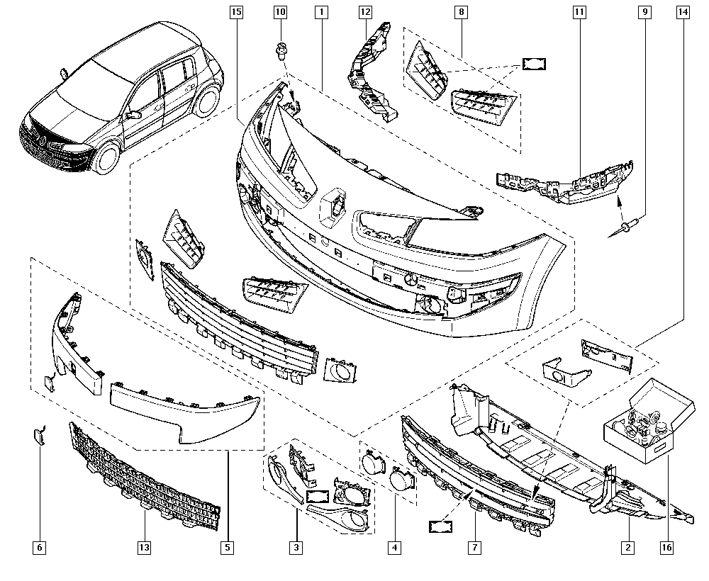 RENAULT 7701476889 - Modanatura decorativa / protettiva, Paraurti autozon.pro