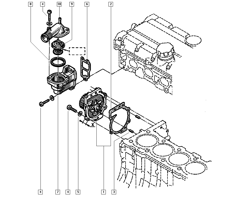 FORD 7438610035 - Pompa acqua autozon.pro