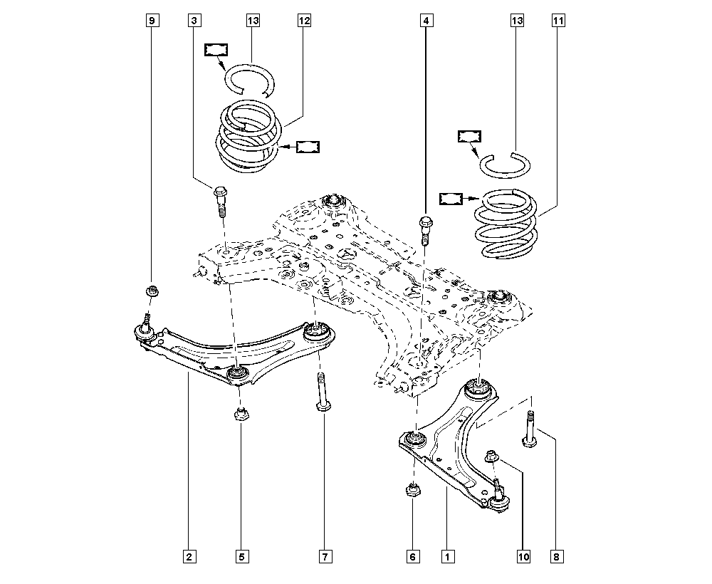 RENAULT 54500-9246R - Braccio oscillante, Sospensione ruota autozon.pro