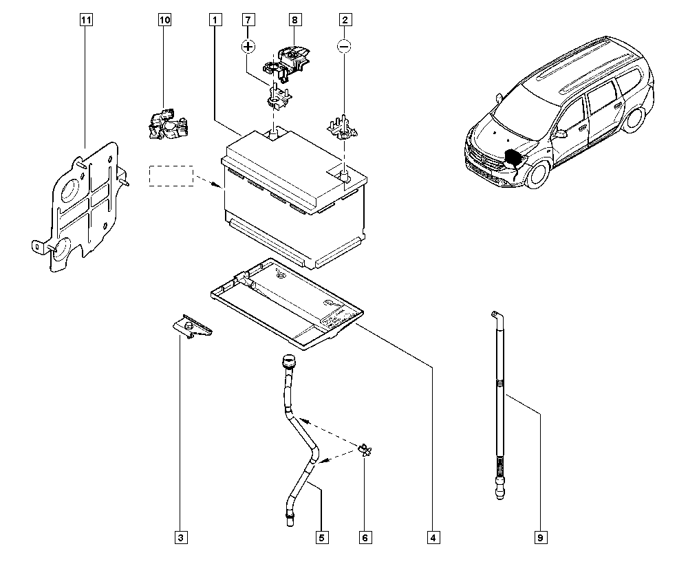 DACIA 77 11 238 597 - Batteria avviamento autozon.pro