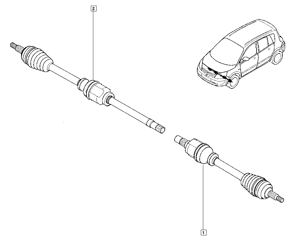 RENAULT 8200790517 - Albero motore / Semiasse autozon.pro