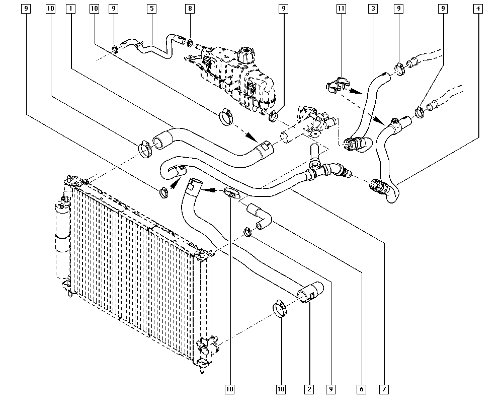 RENAULT 8200265167 - Flessibile radiatore autozon.pro