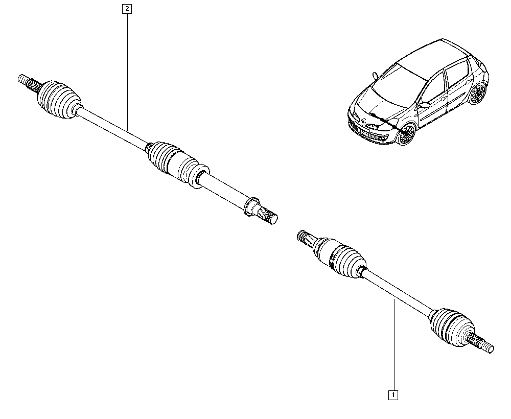 RENAULT 8200618501 - Albero motore / Semiasse autozon.pro