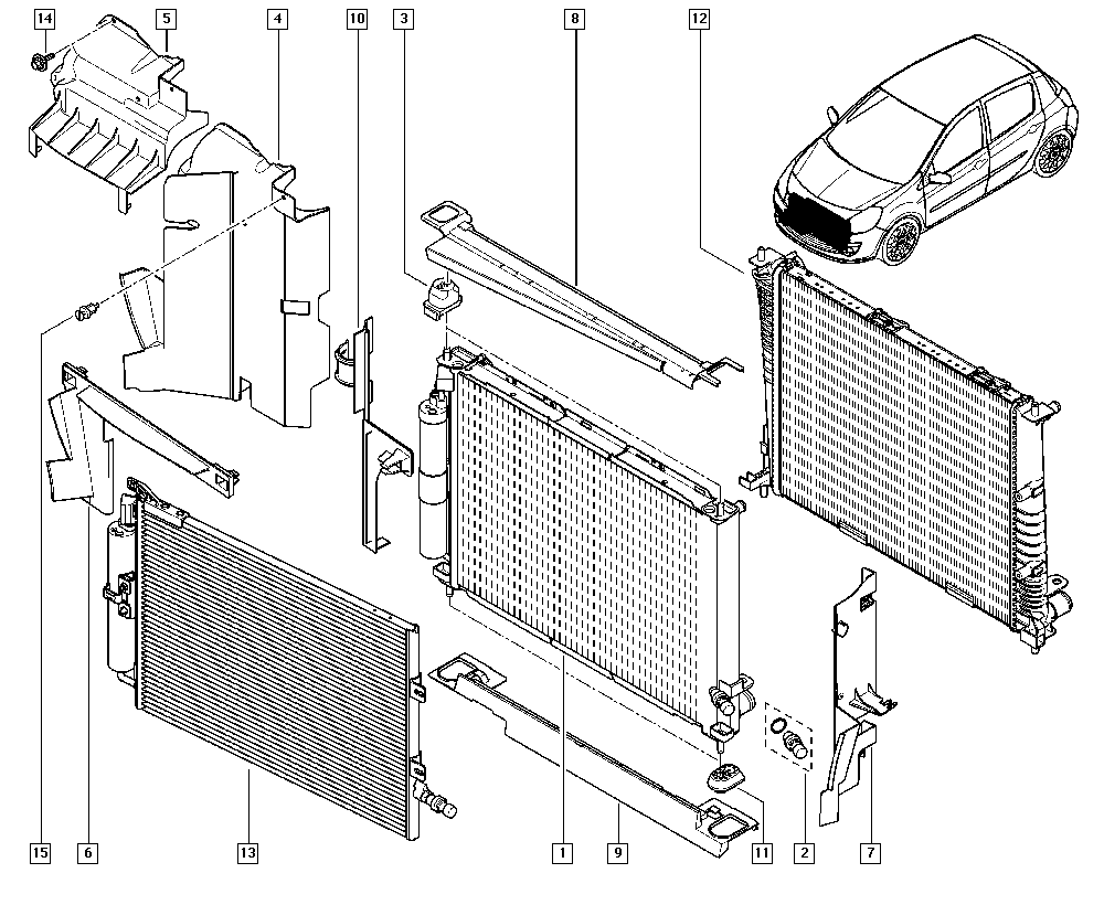 RENAULT 8200688390 - Gruppo raffreddamento autozon.pro