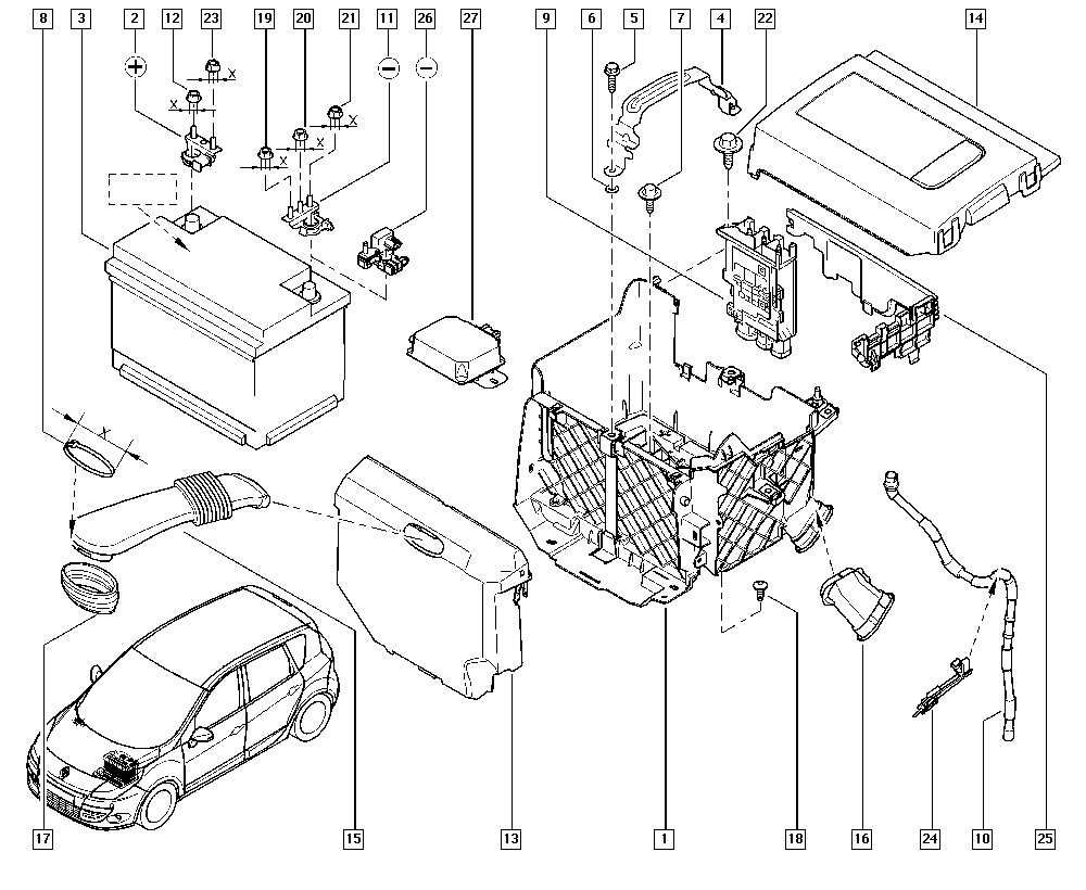 RENAULT 77 11 238 598 - Batteria avviamento autozon.pro