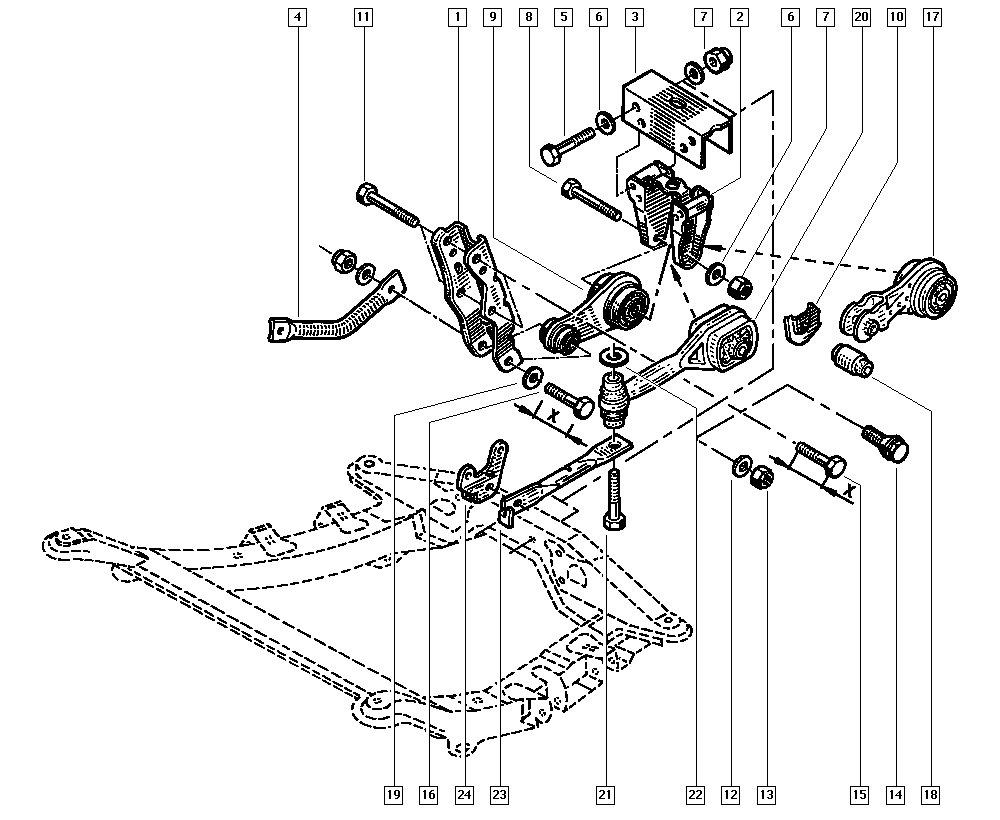 RENAULT 8200493821 - Sospensione, Motore autozon.pro