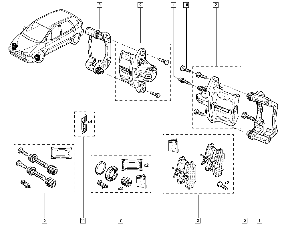 RENAULT 7701205833 - Pinza freno autozon.pro