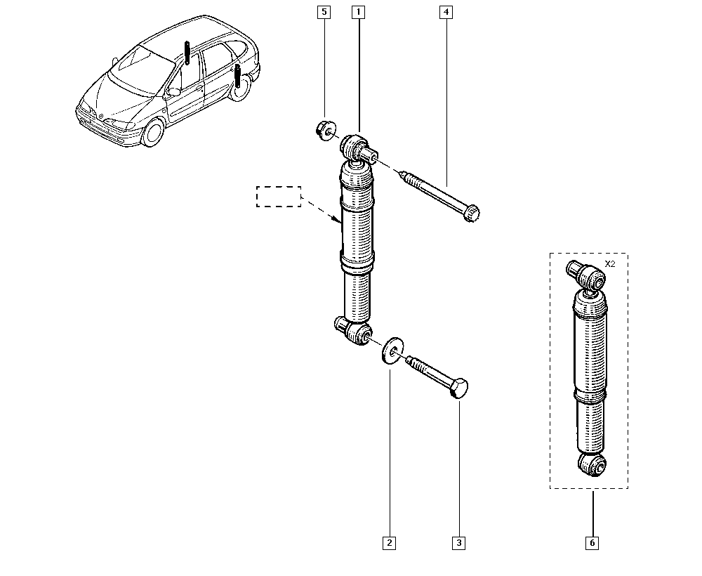 RENAULT 7701479086 - Ammortizzatore autozon.pro