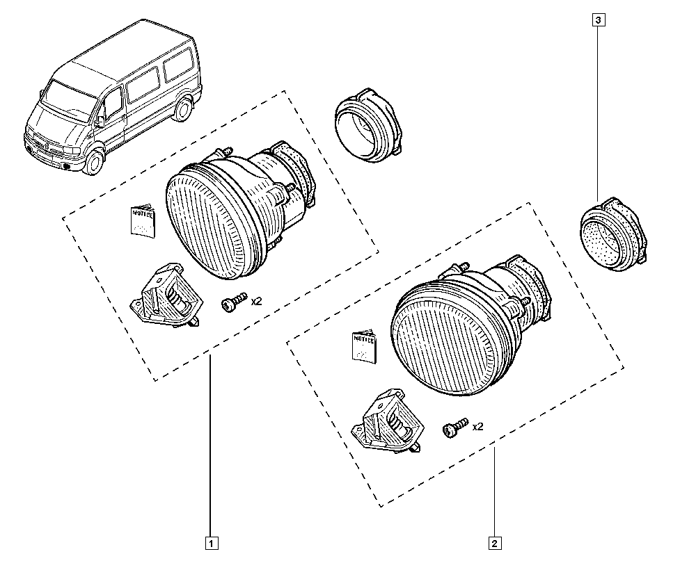 RENAULT 77 01 205 665 - Fendinebbia autozon.pro