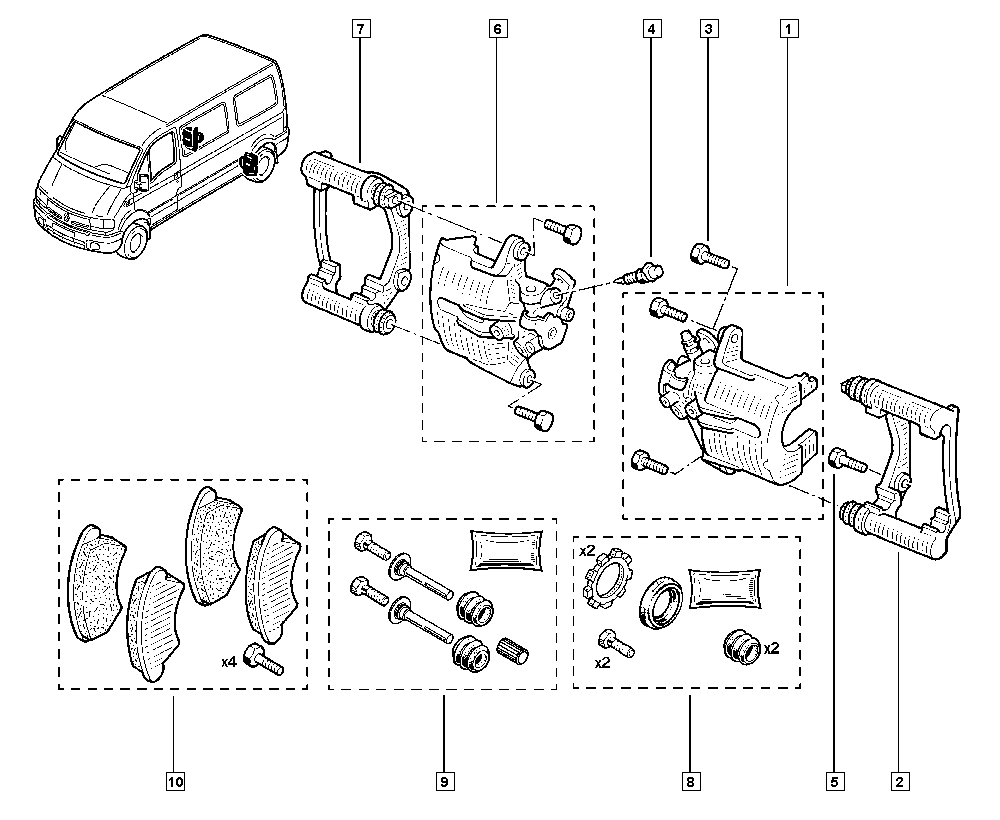 RENAULT 7701208036 - Pinza freno autozon.pro