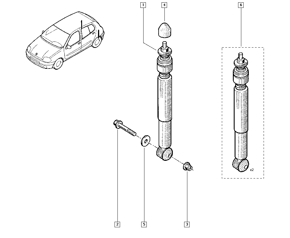 RENAULT 56 21 075 19R - Ammortizzatore autozon.pro