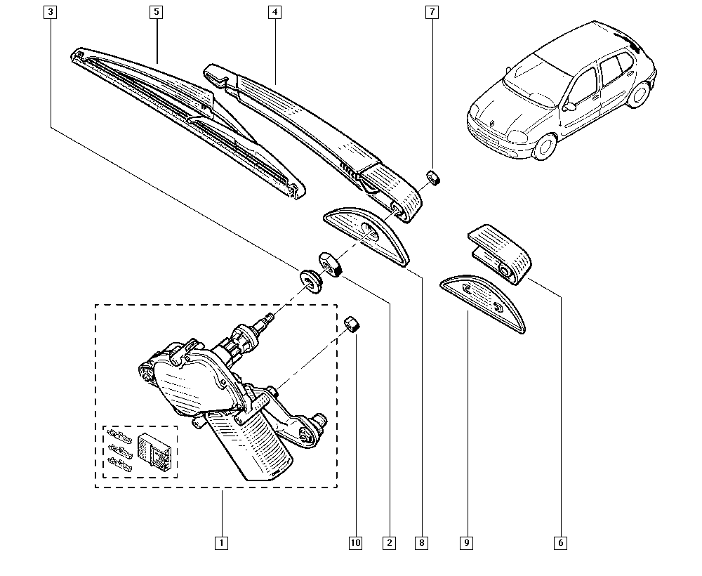 RENAULT 77 01 410 155 - Spazzola tergi autozon.pro