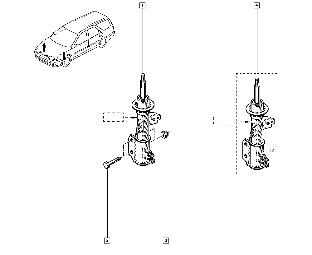 RENAULT 8200017093 - Ammortizzatore autozon.pro