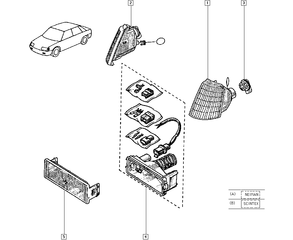 RENAULT 7701036017 - Indicatore direzione autozon.pro