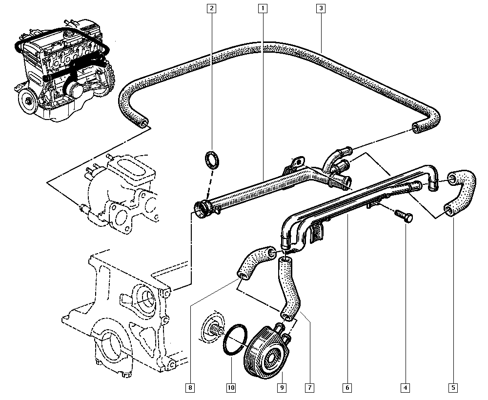 RENAULT 7700745411 - Flessibile, Scambiatore calore, Riscaldamento autozon.pro