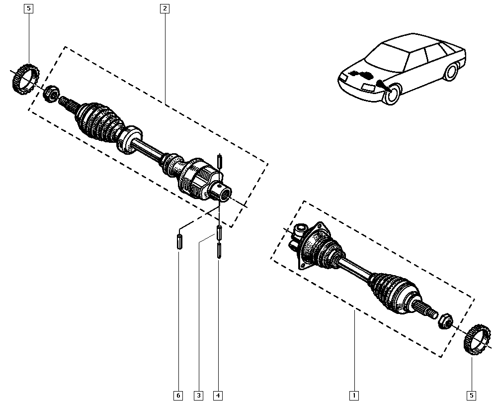 RENAULT 7701351479 - Albero motore / Semiasse autozon.pro