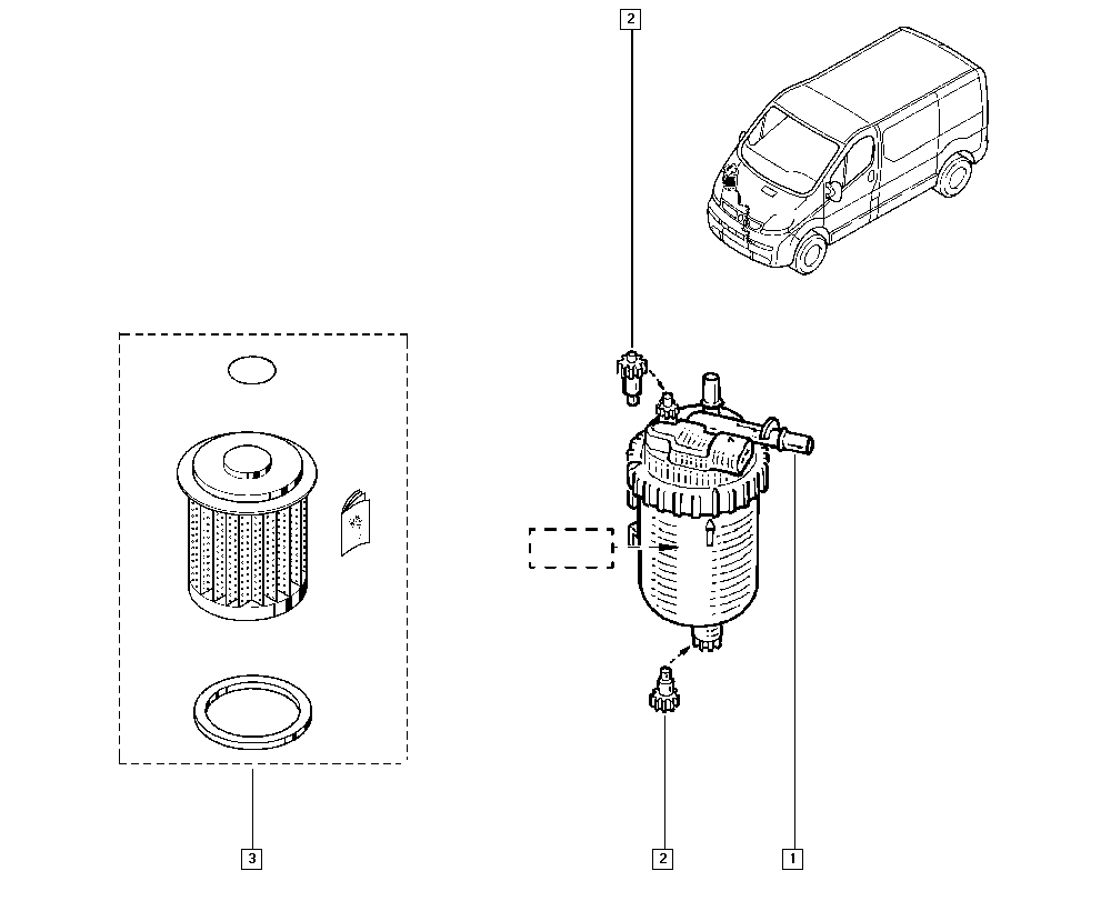 NISSAN 7701206928 - Filtro carburante autozon.pro