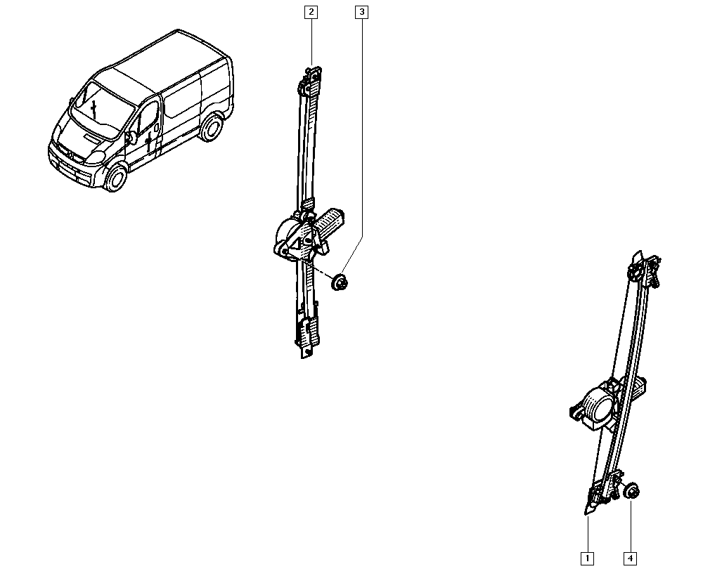 RENAULT 77 00 311 820 - Alzacristallo autozon.pro