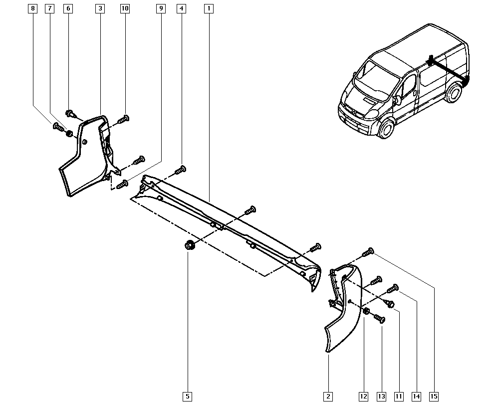 RENAULT 82 00 200 610 - Paraurti autozon.pro