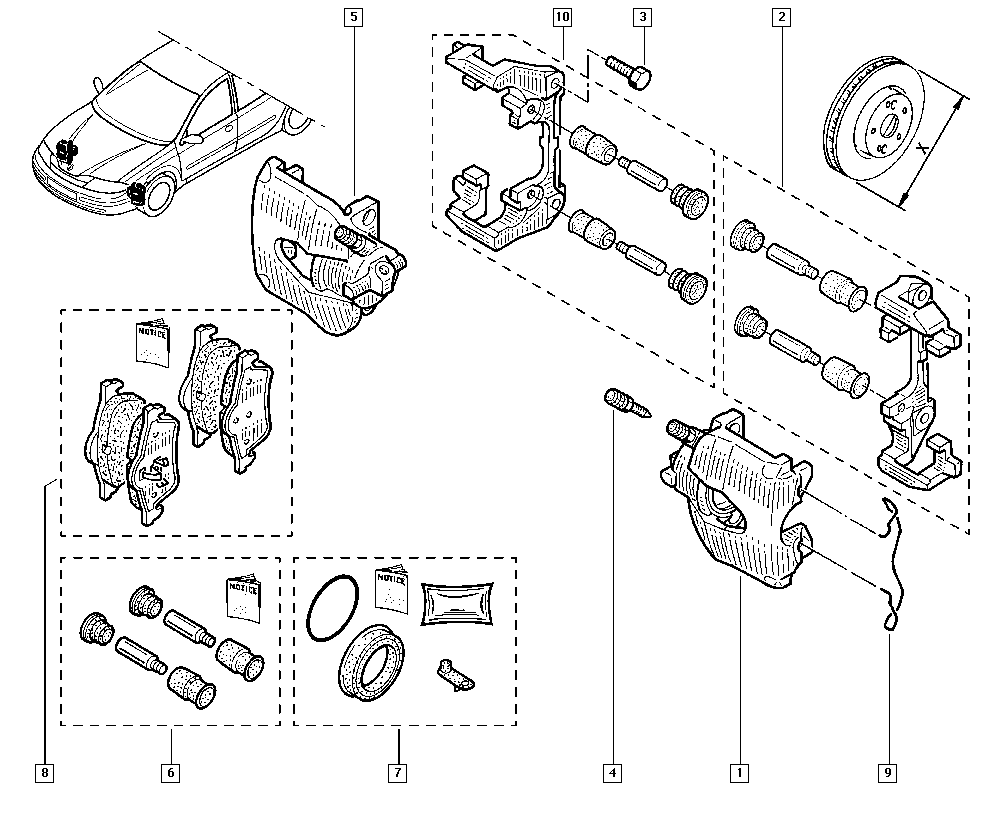 Opel 410607690R - Kit accessori, Pastiglia freno autozon.pro