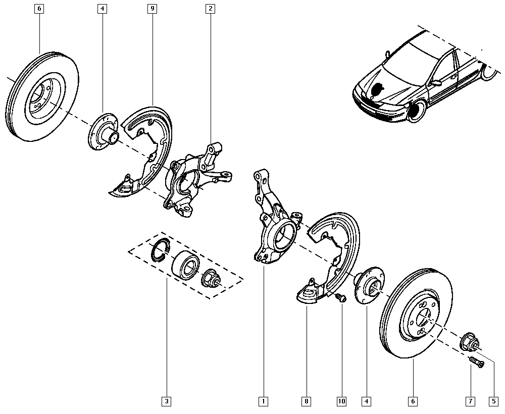 RENAULT 40 21 020 84R - Kit cuscinetto ruota autozon.pro