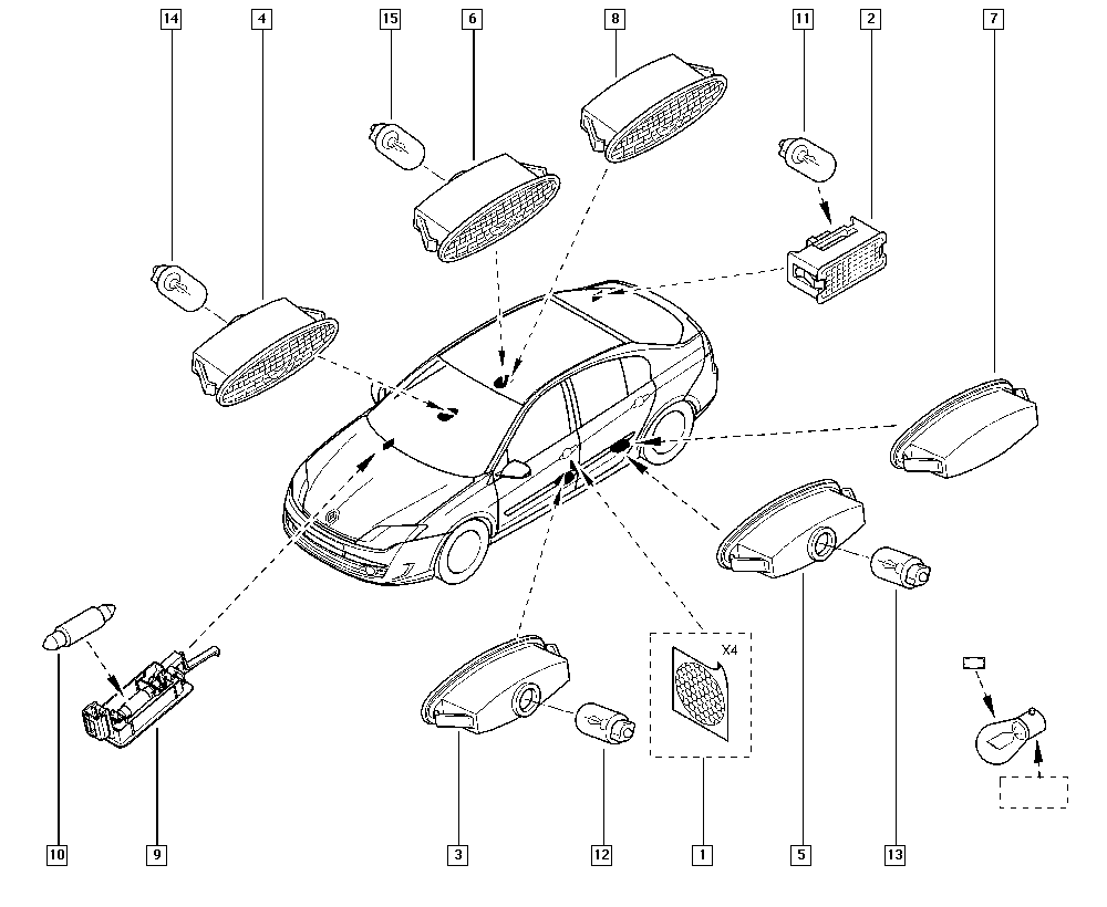 DACIA 7703 097 181 - Lampadina, Luce bagagliaio autozon.pro