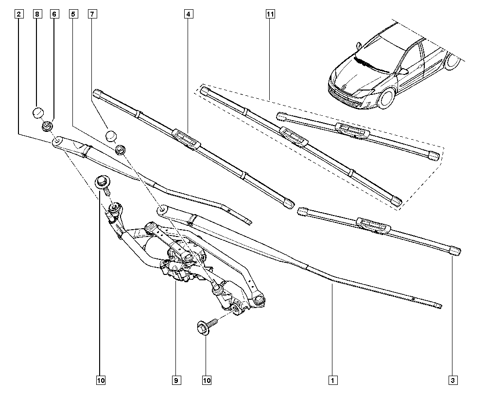 RENAULT 7711424719 - Spazzola tergi autozon.pro