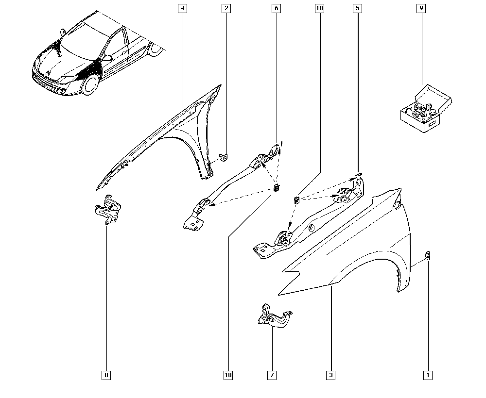 RENAULT 631010032R - Parafango autozon.pro