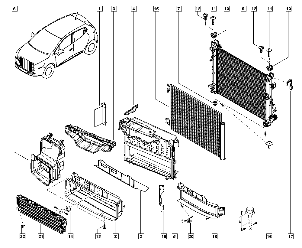 RENAULT 9210 068 43R - Condensatore, Climatizzatore autozon.pro