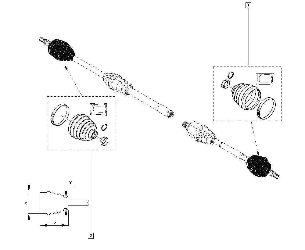 RENAULT 77 01 209 924 - Cuffia, Semiasse autozon.pro