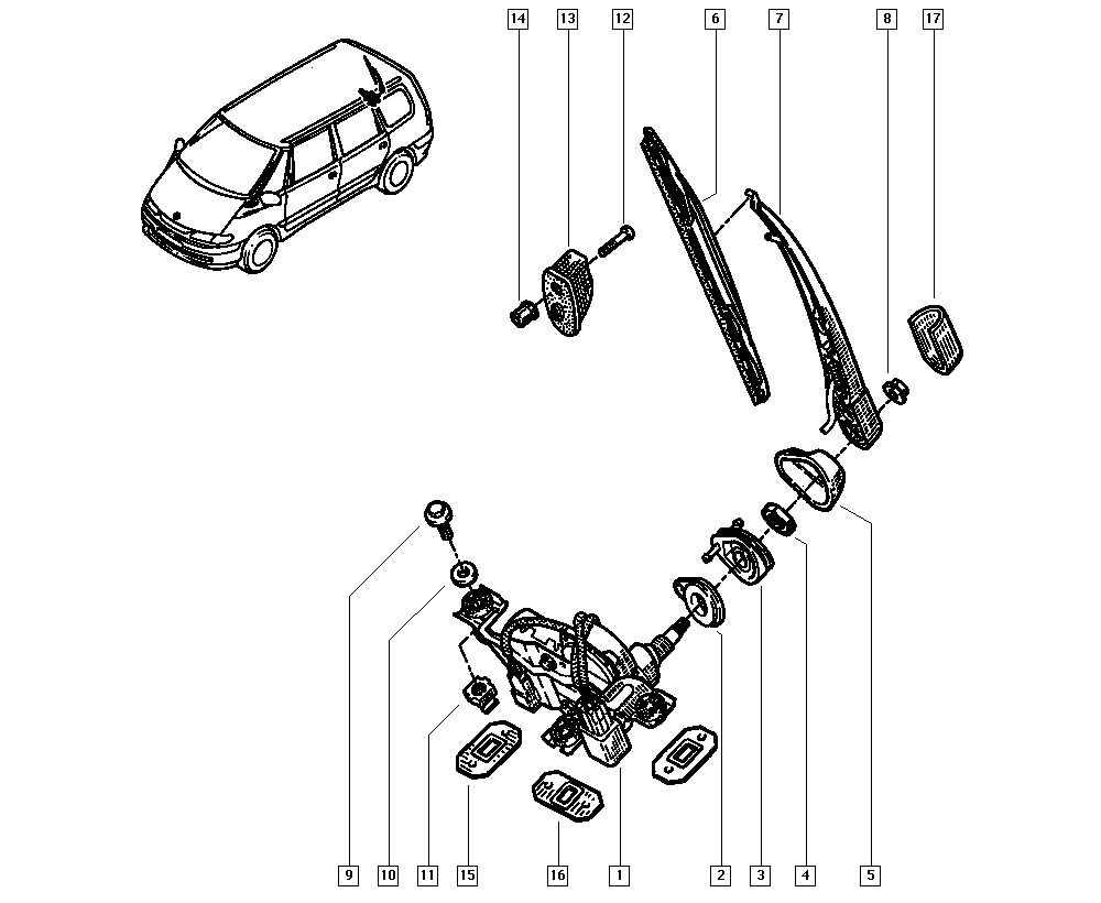 RENAULT 60 25 370 353 - Spazzola tergi autozon.pro