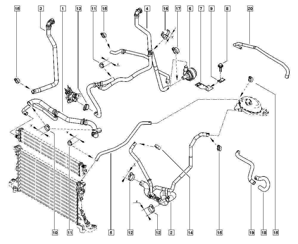 RENAULT 217410014R - Flessibile radiatore autozon.pro