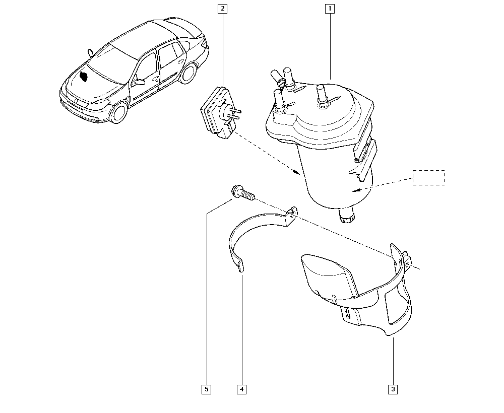 RENAULT 82 00 458 337 - Filtro carburante autozon.pro