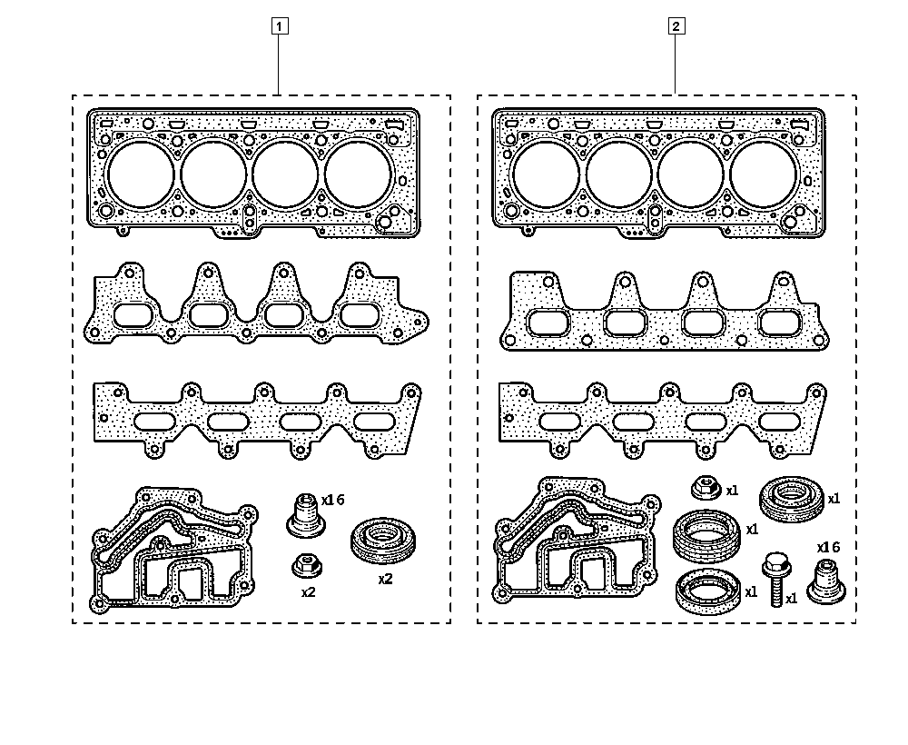 RENAULT 77 01 471 886 - Kit guarnizioni, Testata autozon.pro