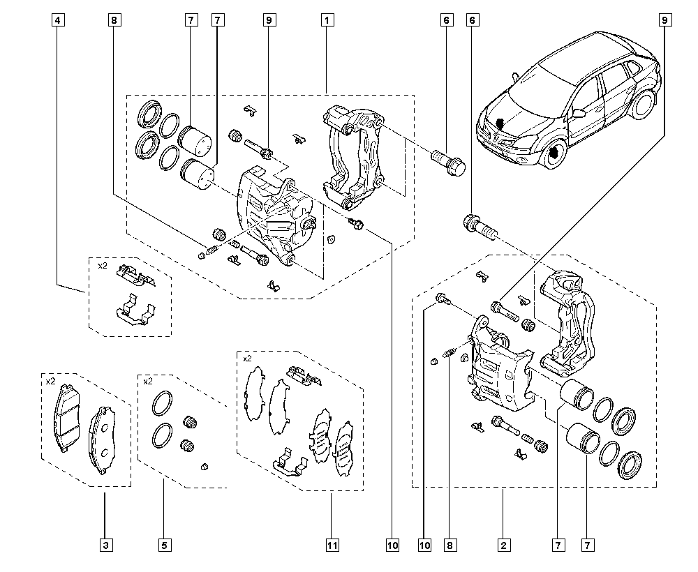 RENAULT 410603072R - Kit pastiglie freno, Freno a disco autozon.pro