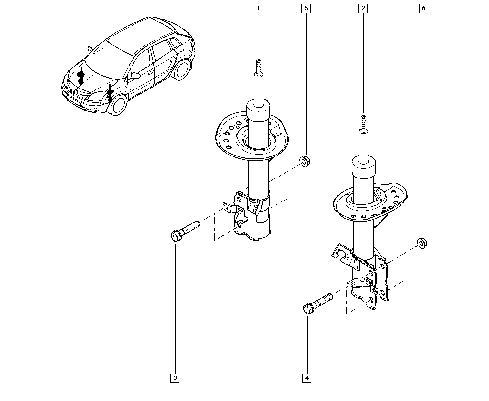 RENAULT 54 30 3JY 01B - Ammortizzatore autozon.pro