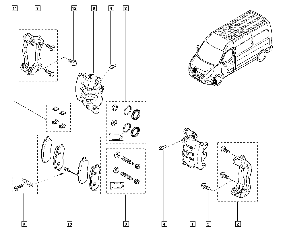 RENAULT 41 06 038 47R - Kit pastiglie freno, Freno a disco autozon.pro