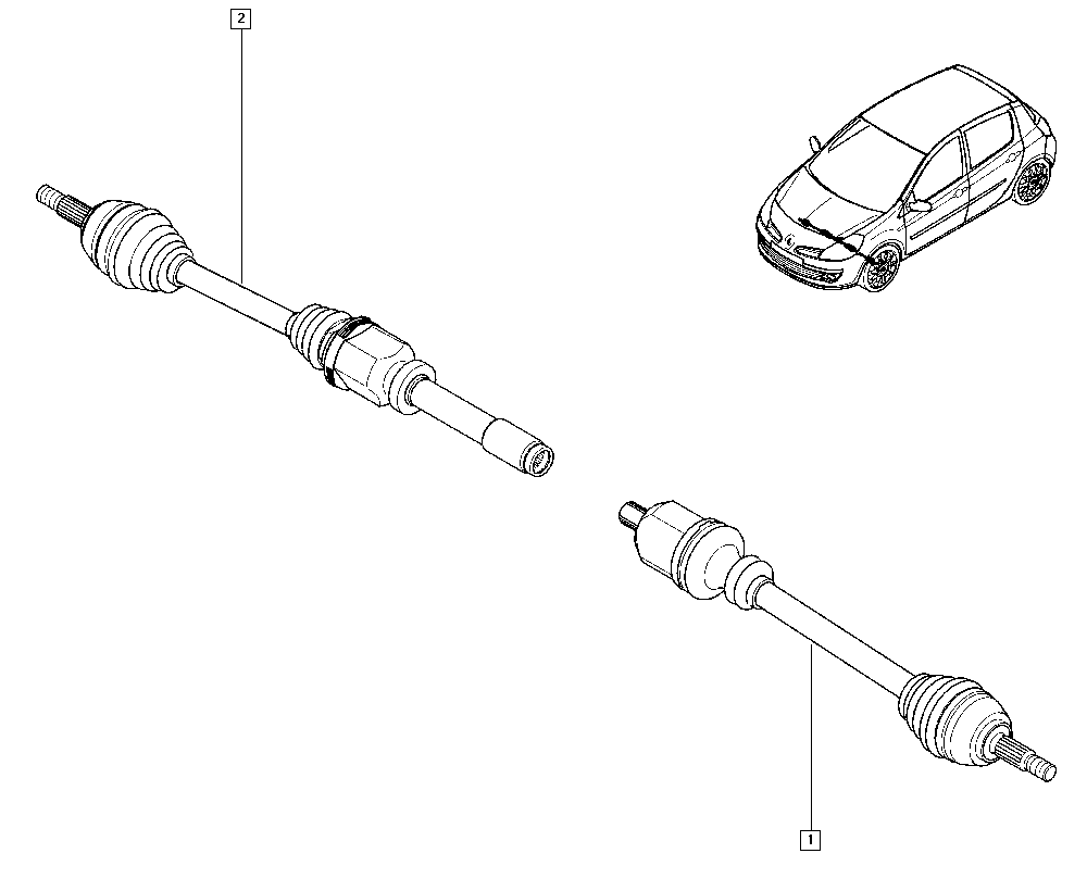 DACIA 82 00 261 838 - Albero motore / Semiasse autozon.pro